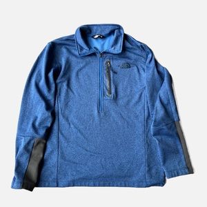 Mens North Face Canyonlands Half Zip Blue Jacket Medium
